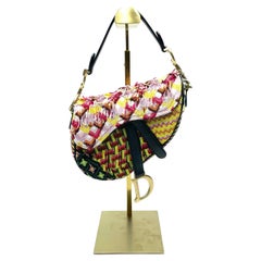 Dior Saddle Mini Multicolor Beaded Tassel Shoulder Bag 2018