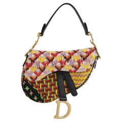 Dior Saddle Mini Multicolor Beaded Tassel Shoulder Bag 2018