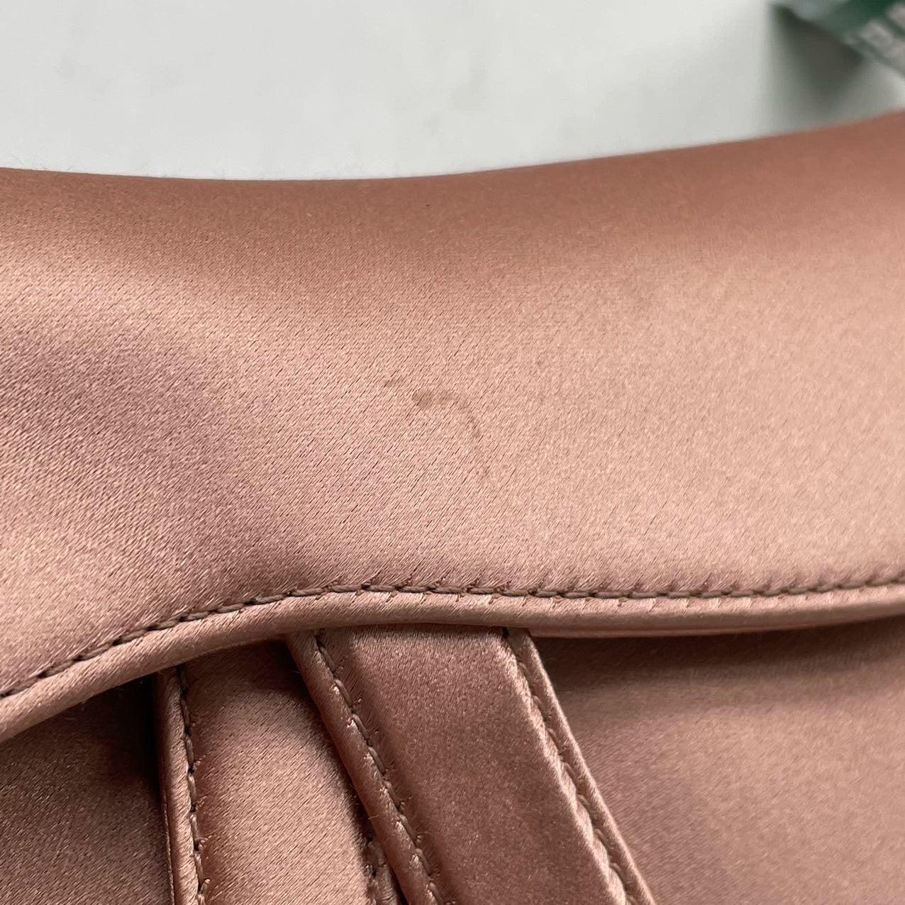 Dior Saddle Mini Silk 2019 Pink with crystals For Sale 5