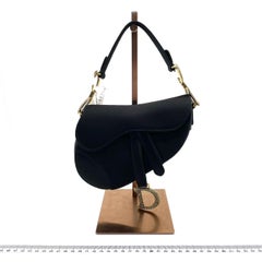 Dior Saddle Mini Silk Black avec boucles incrustées de cristal