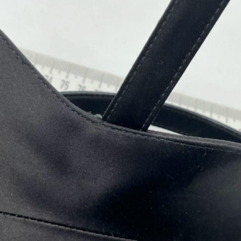 Dior Saddle Mini Silk Handbag Black with crystals 8