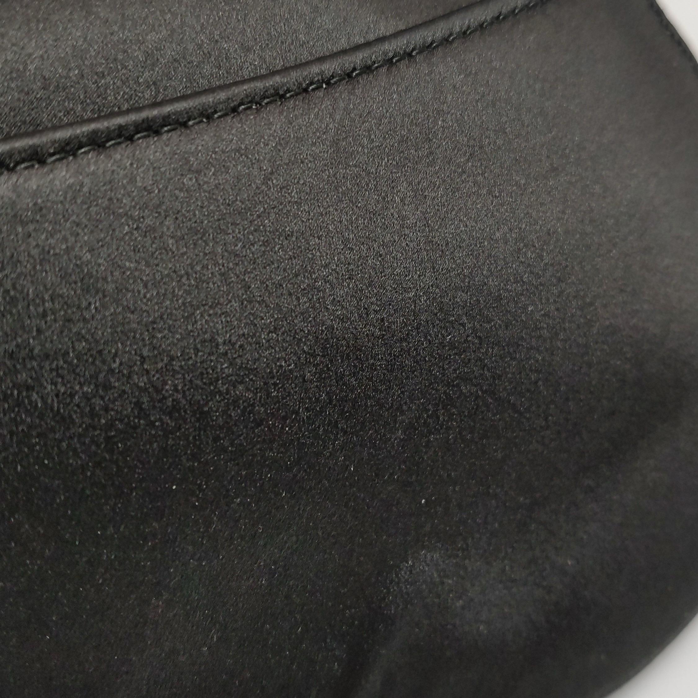 Dior Saddle Mini Silk Handbag Black with crystals For Sale 11