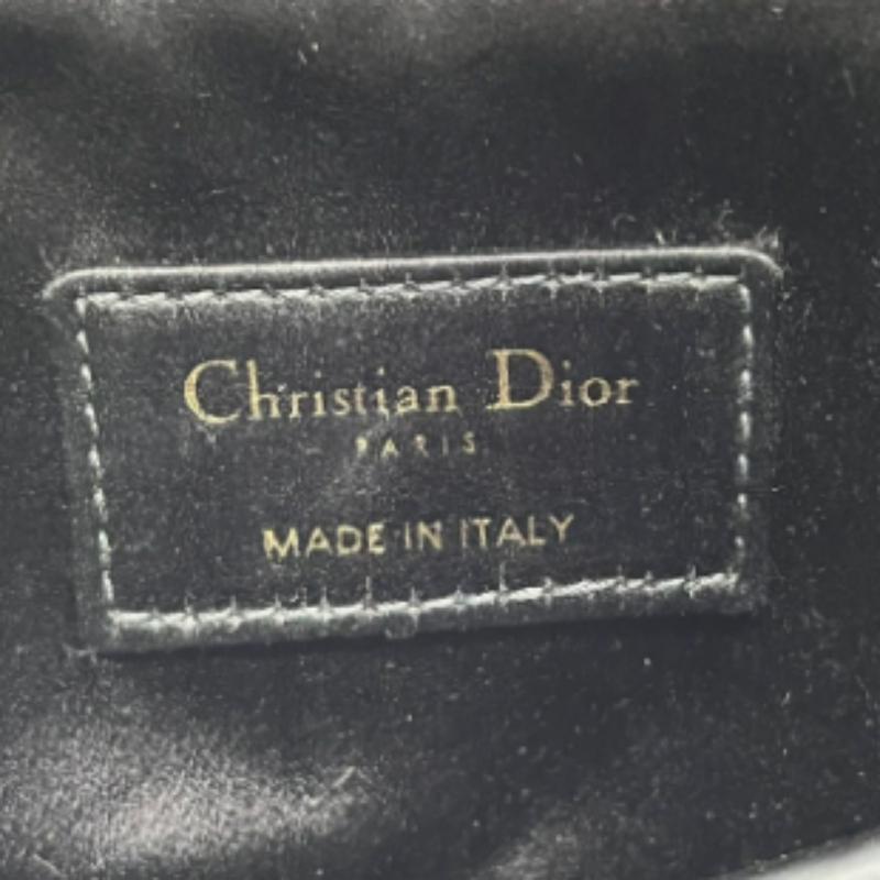 Dior Saddle Mini Silk Handbag Black with crystals 1