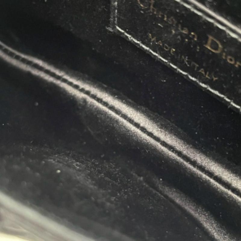 Dior Saddle Mini Silk Handbag Black with crystals 5