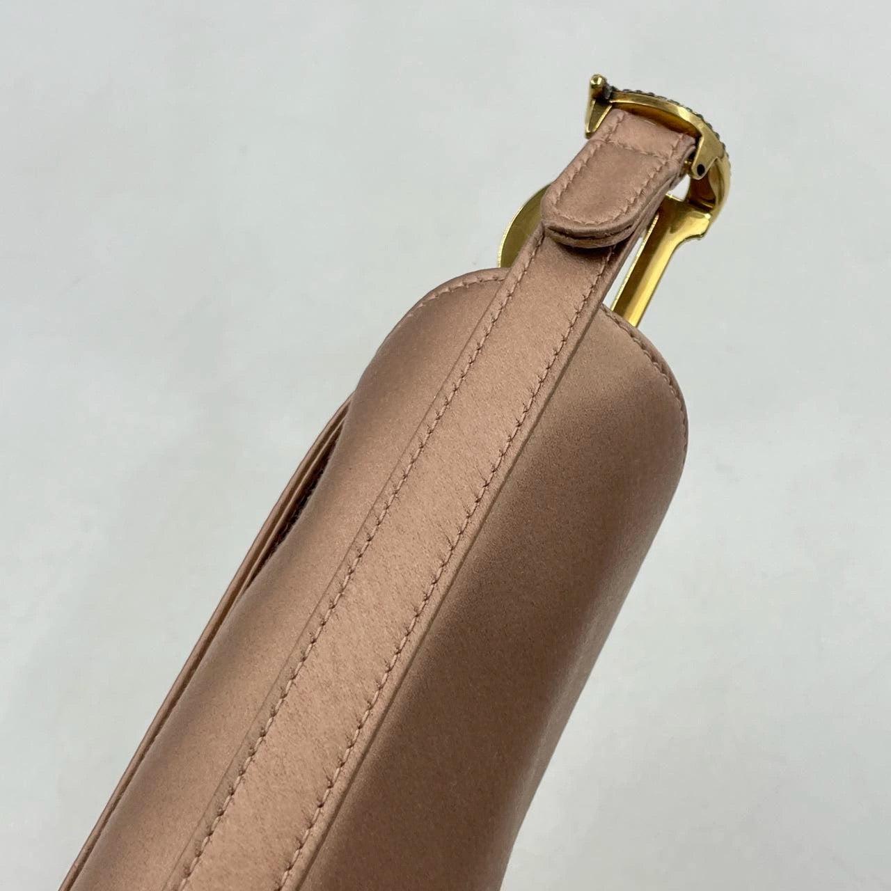 Dior Saddle Mini Silk Pink with crystals 4