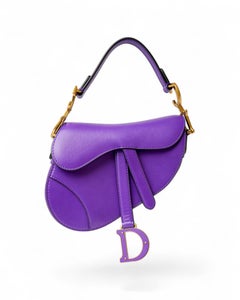 Dior Saddle Mini Strap Box Lila