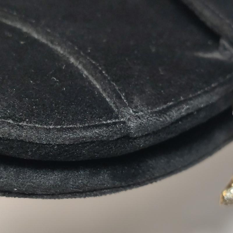 Dior Saddle Mini Borsetta in velluto nero con cristalli in vendita 5