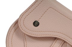 Dior Saddle Pouch basso in pelle rosa Portachiavi Anello Borsa Portafoglio Tasca da Viaggio
