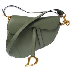 Sac à bandoulière Dior Saddle vert