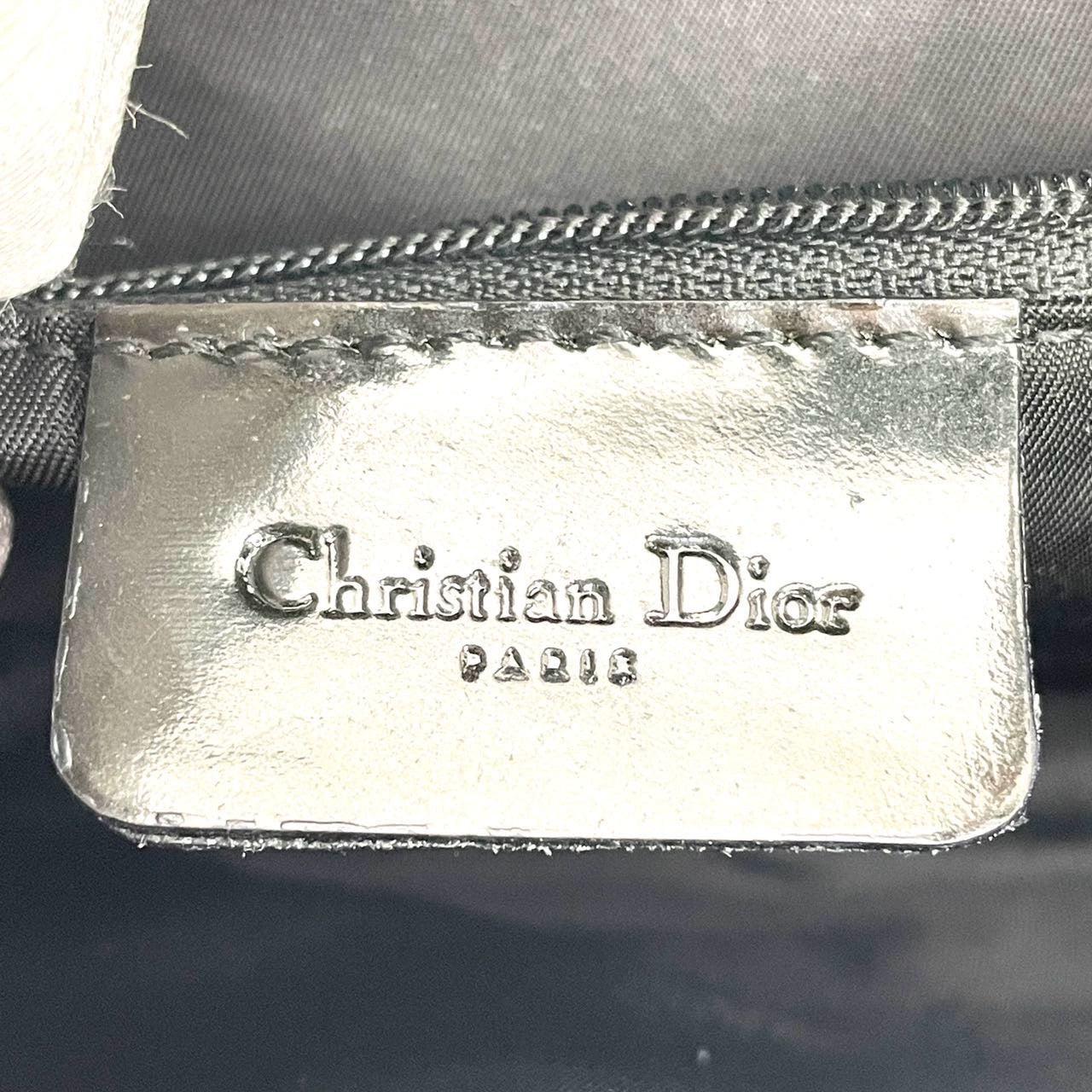 Dior Saddle Small Vintage Shoulder Bag Black Patent Leather For Sale 6