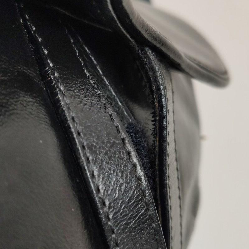 Dior Saddle Vintage 2000 Goatskin Leather Black with Gold Hardware 11
