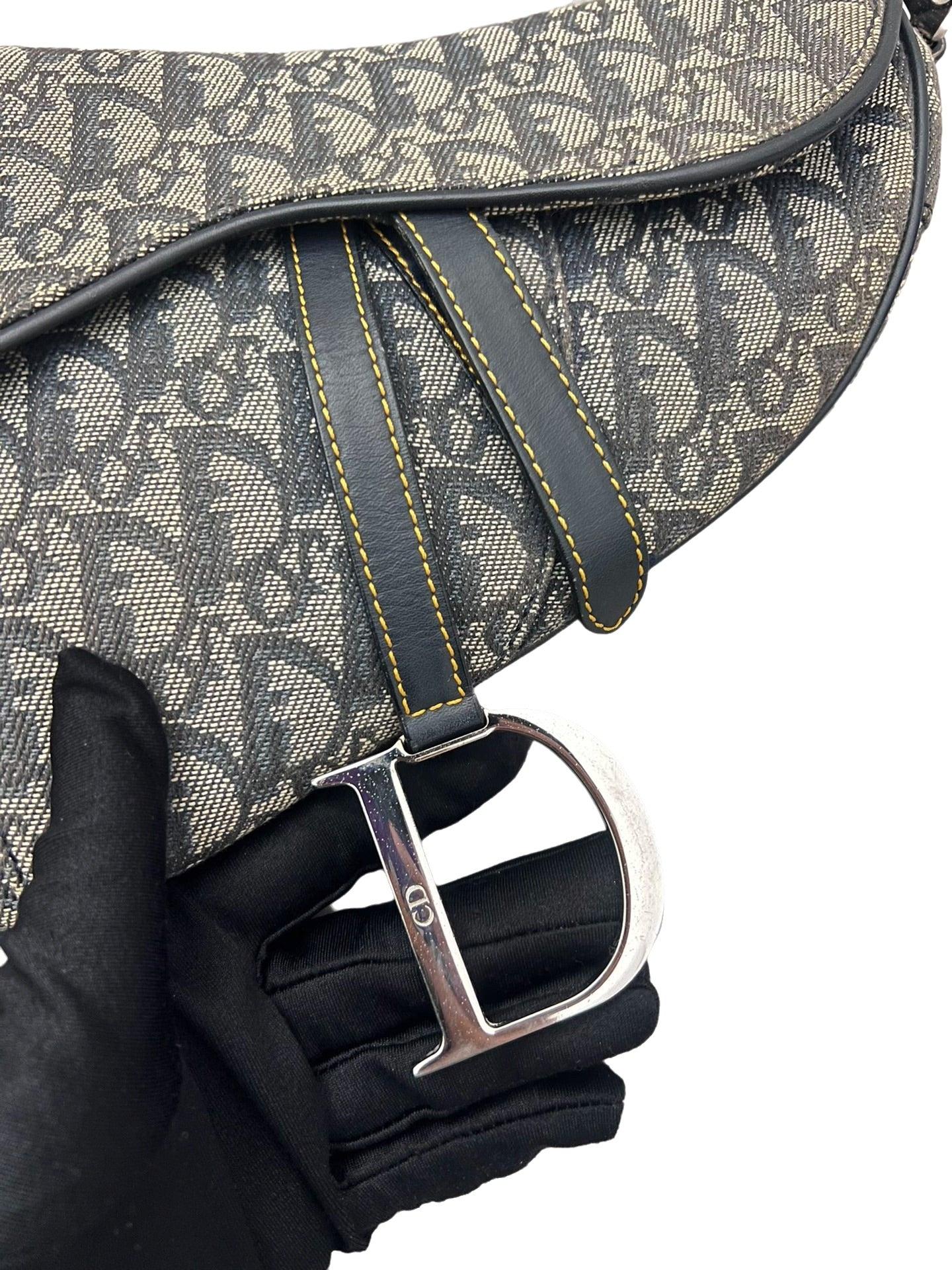 Dior Saddle Vintage Black Oblique 16