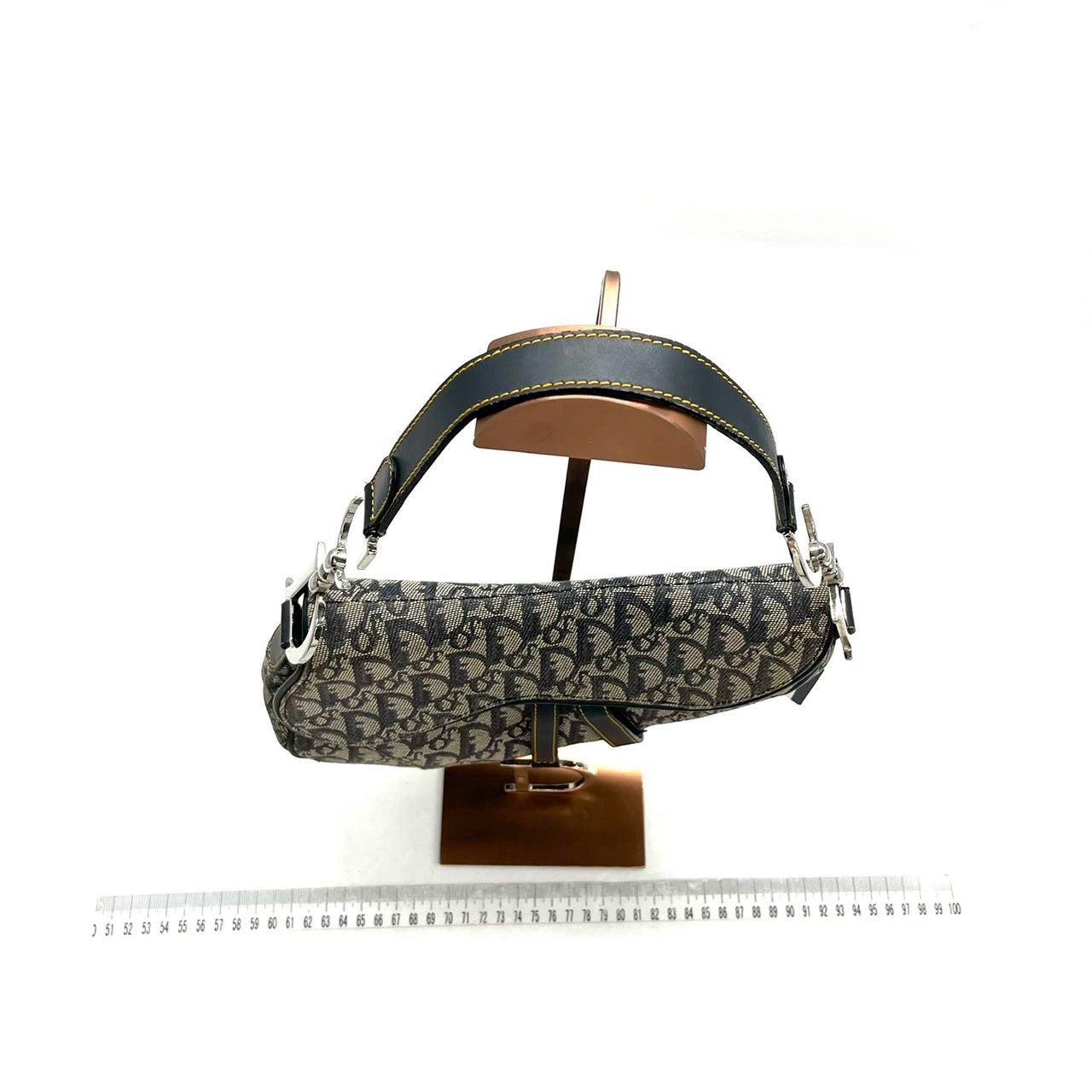 Dior Saddle Vintage Black Oblique In Good Condition In AUBERVILLIERS, FR