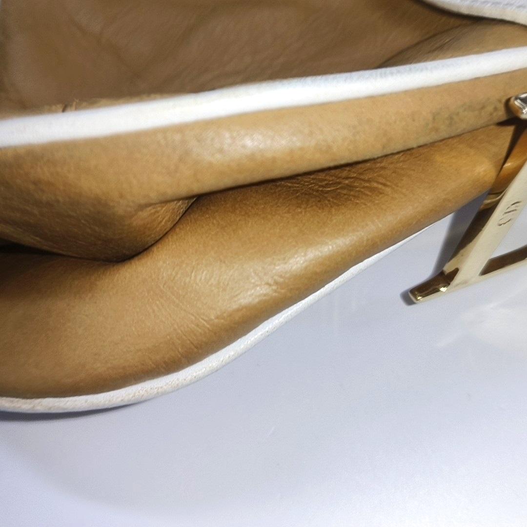 Dior Saddle Vintage Brown Leder und Seide Innenraum Umhängetasche im Angebot 5