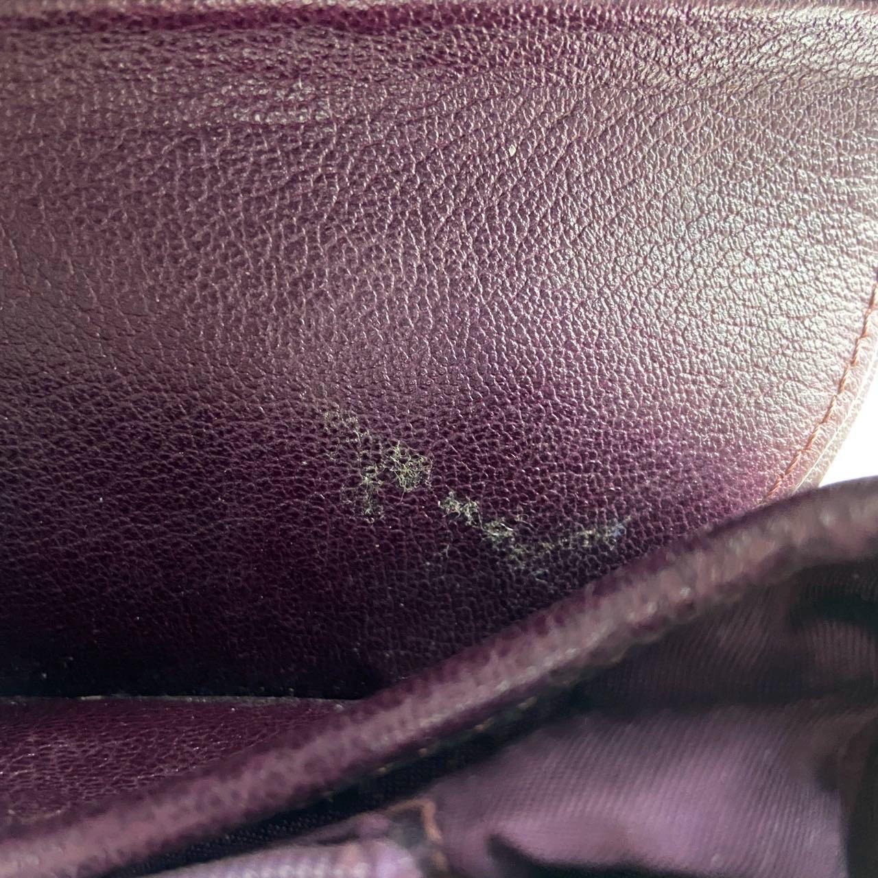 Dior Saddle Vintage Burgundy Purple Wine Calfskin Leather Gold Hardware Shoulder en vente 9