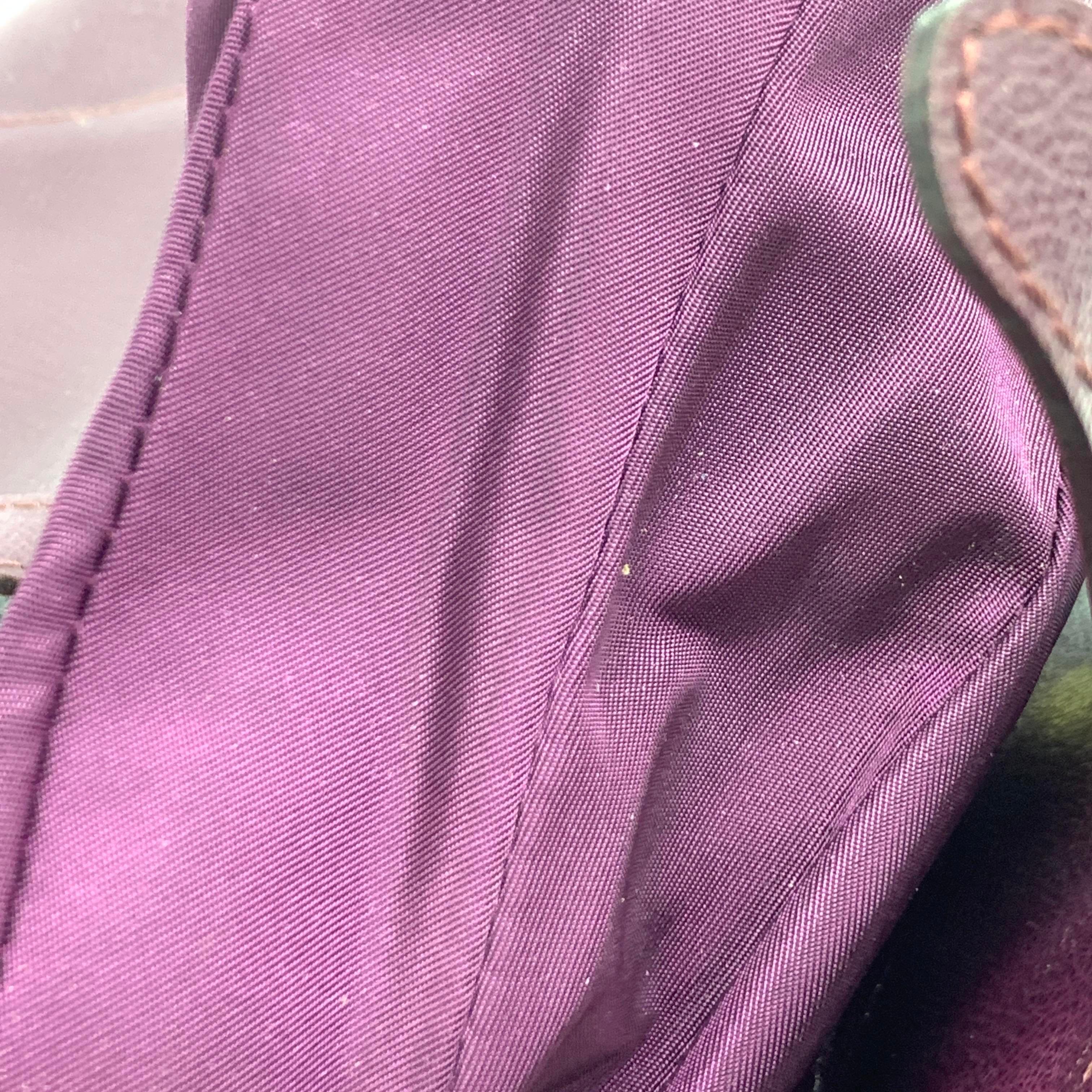 Dior Saddle Vintage Burgundy Purple Wine Calfskin Leather Gold Hardware Shoulder en vente 10