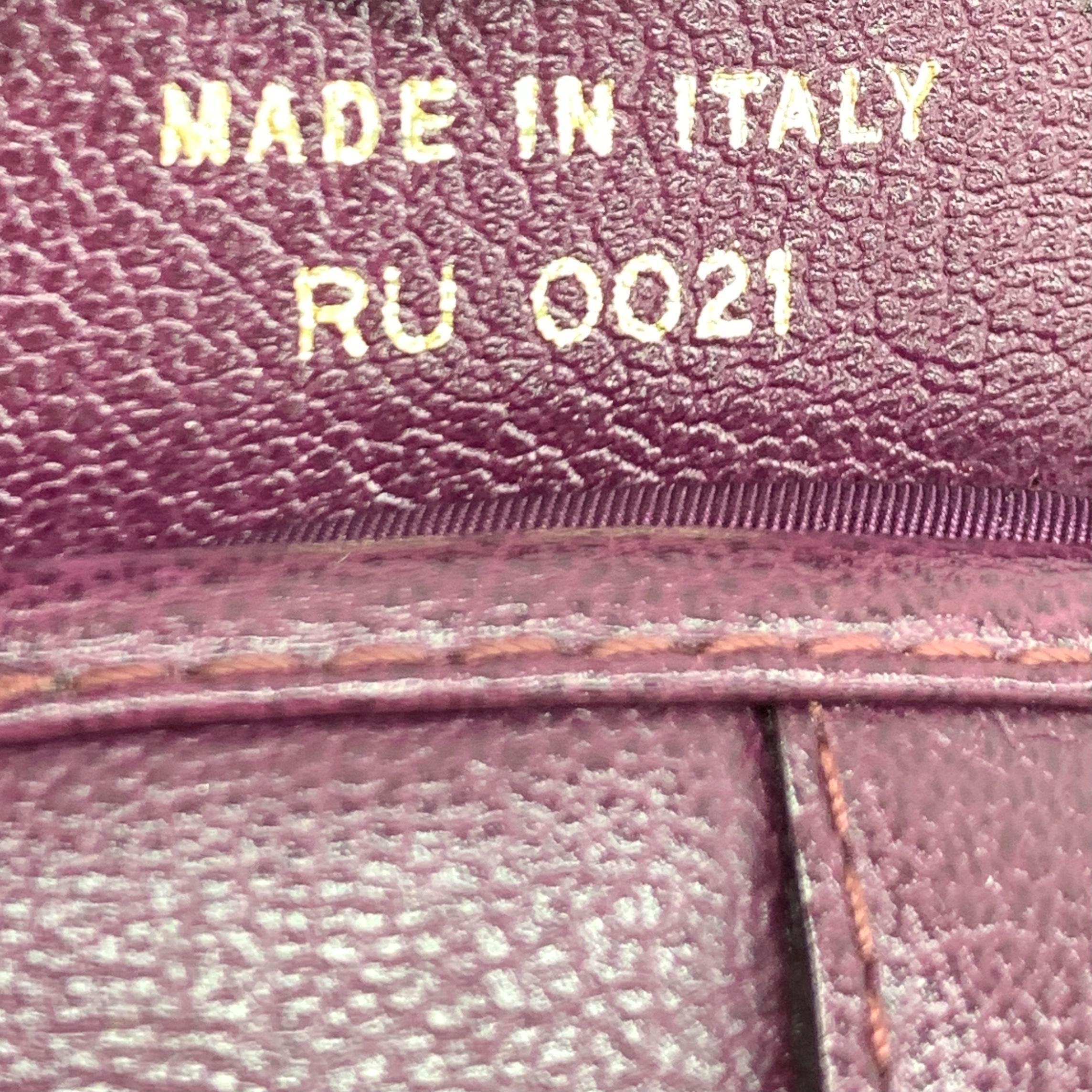 Dior Saddle Vintage Burgundy Purple Wine Calfskin Leather Gold Hardware Shoulder en vente 14