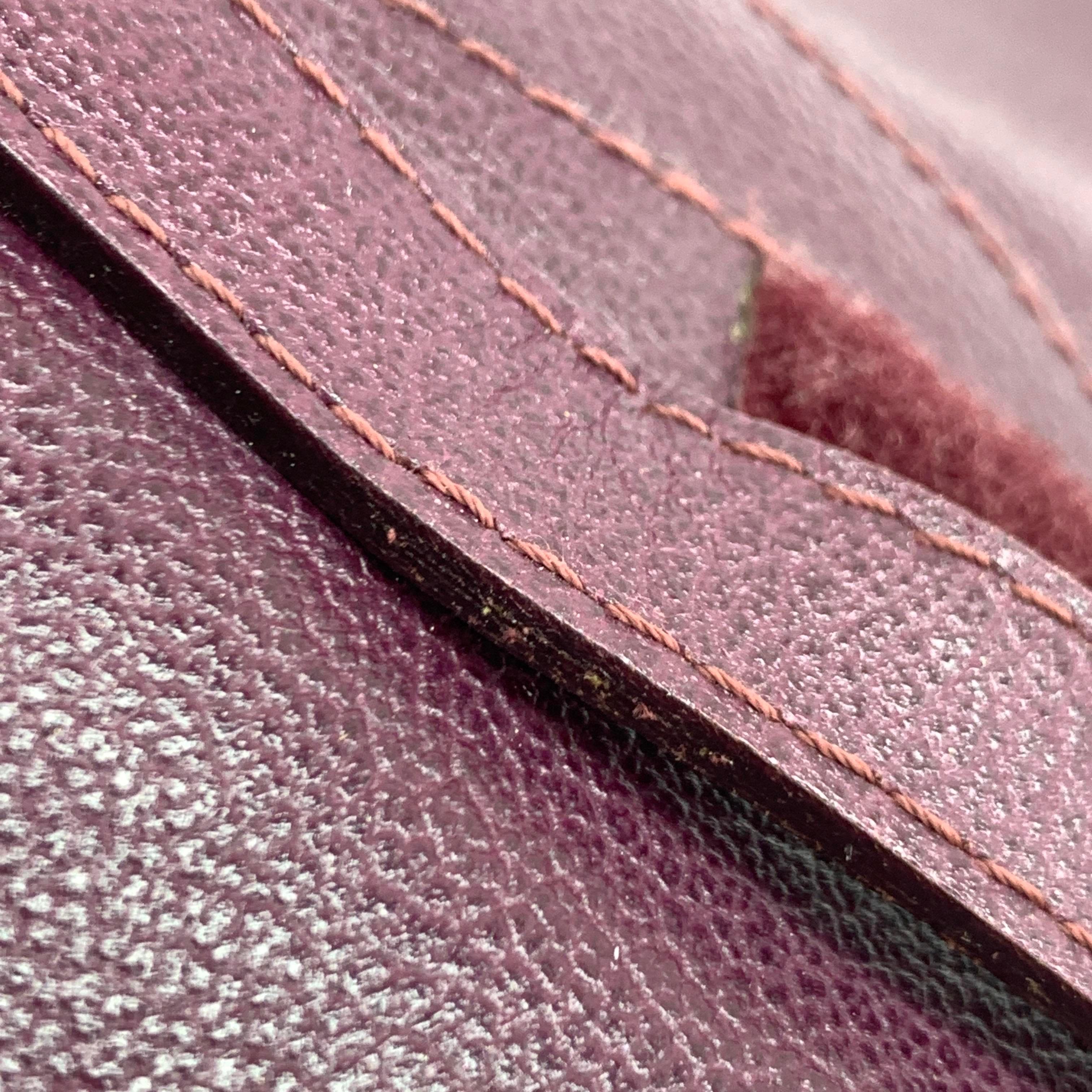 Dior Saddle Vintage Burgundy Purple Wine Calfskin Leather Gold Hardware Shoulder en vente 15