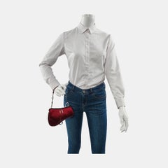 Dior Saddle Vintage Classic Clutch Vintage Mini Red Silk Satin