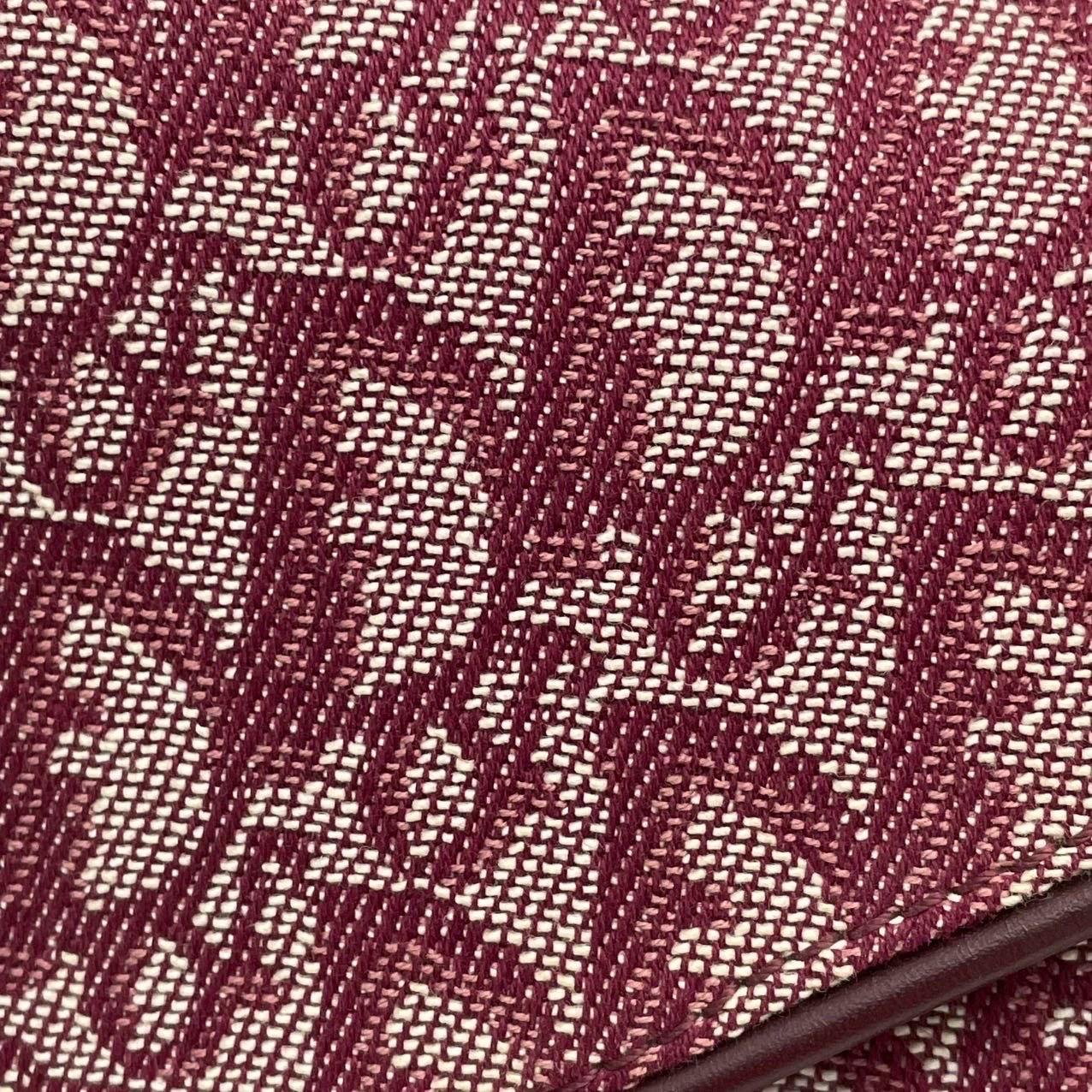 Dior Saddle Vintage Medium Red Burgundy Monogram Oblique Umhängetasche 2002 im Angebot 4
