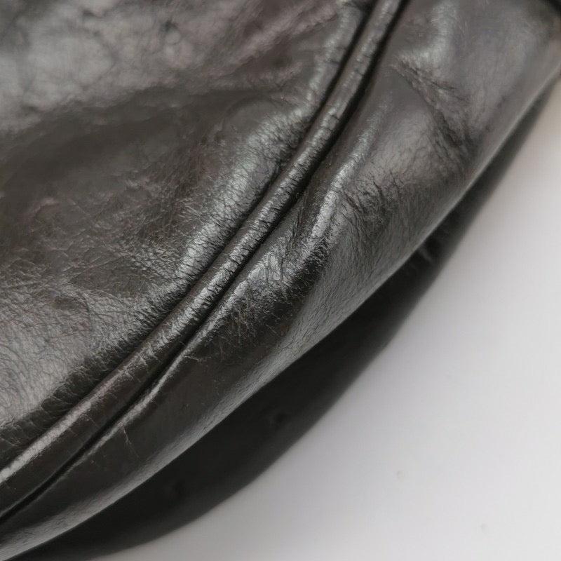 Dior Saddle Vintage Ostrich Leather Dark Brown Shoulder Bag For Sale 5