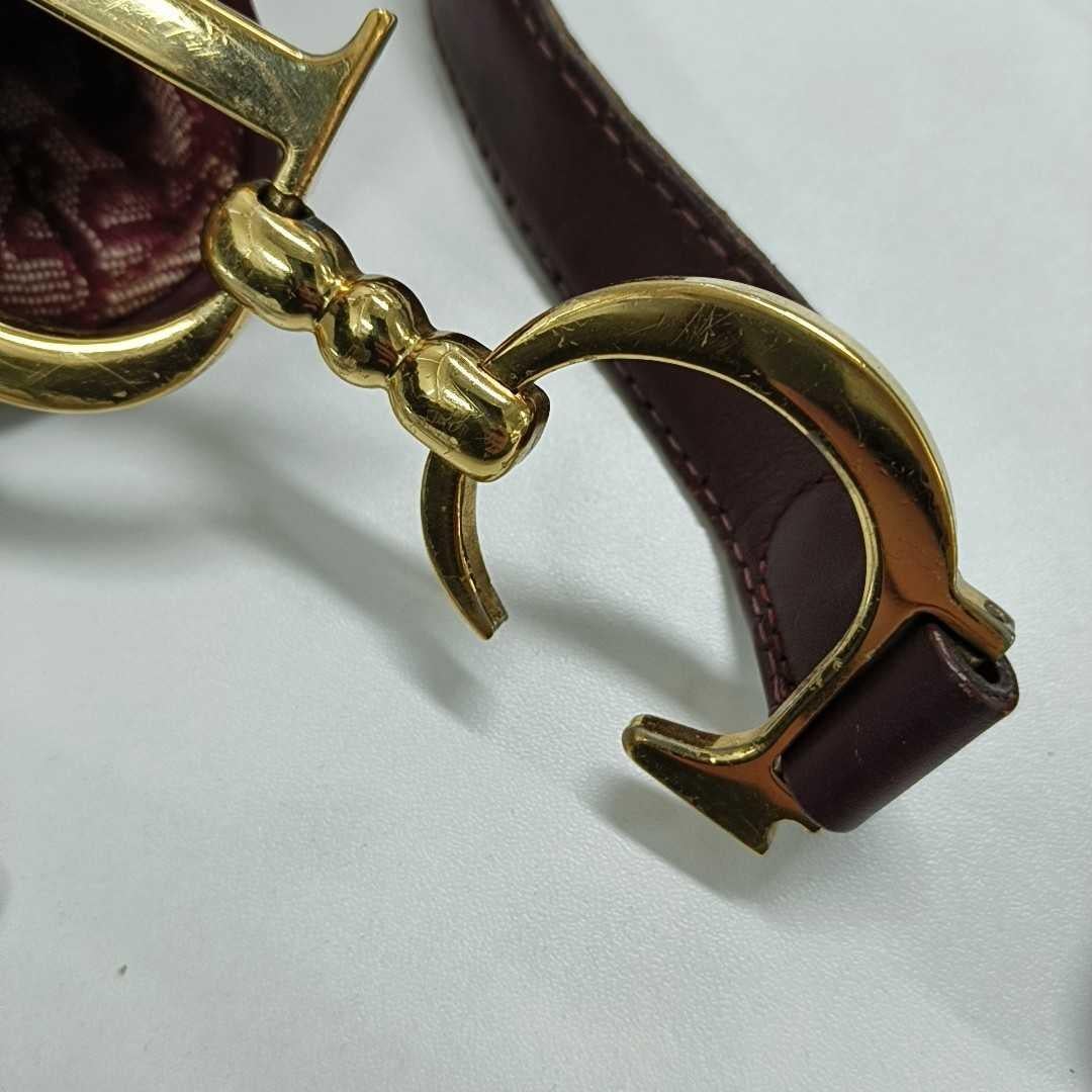 Dior Saddle Vintage Red Burgundy Oblique 4