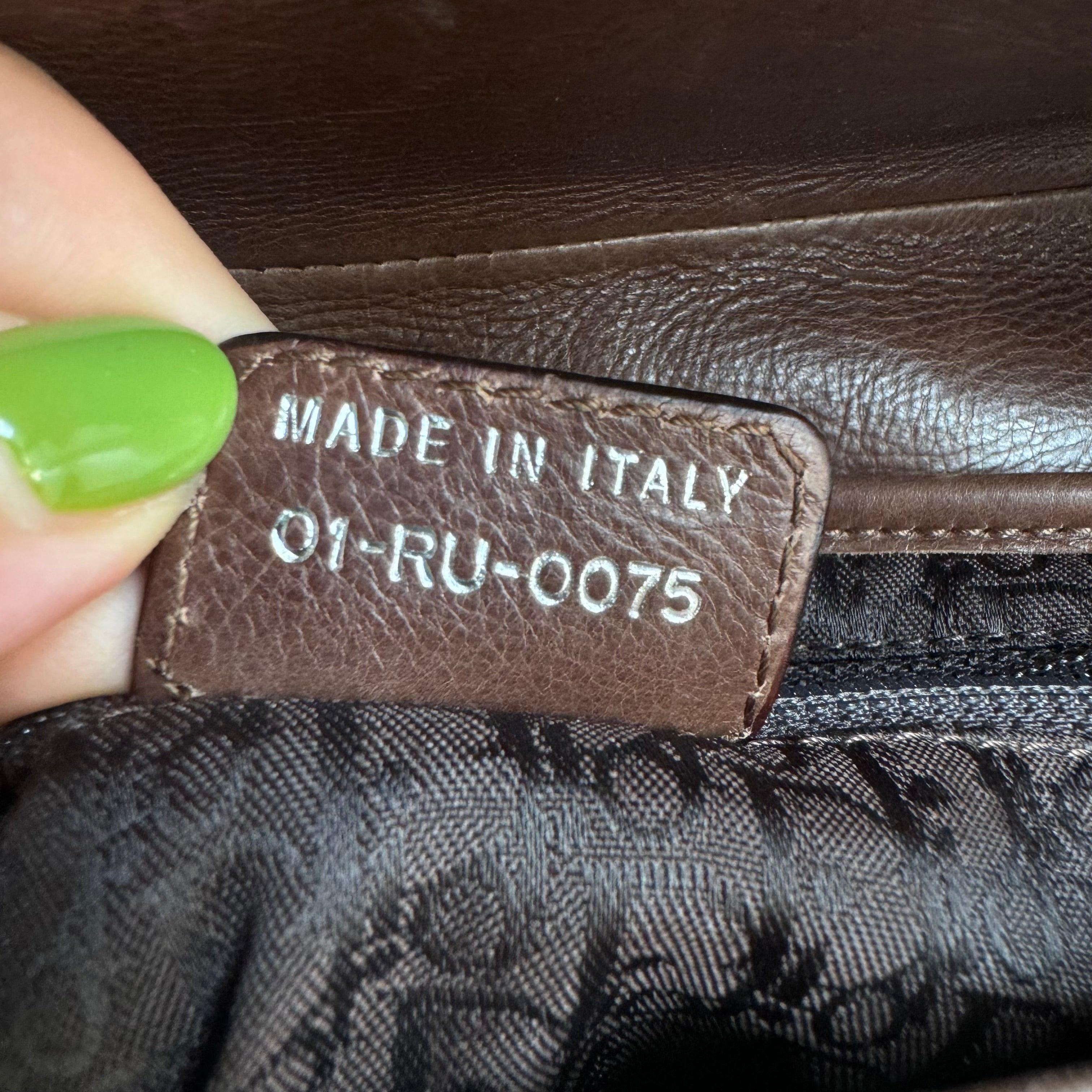 Dior Saddle Vintage Shoulder Bag Shearling Brown and While 13