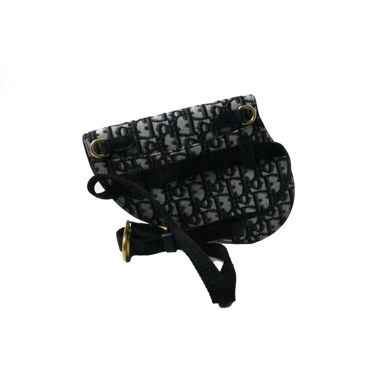 Dior Saddle Waist Bag Blue For Sale at 1stDibs