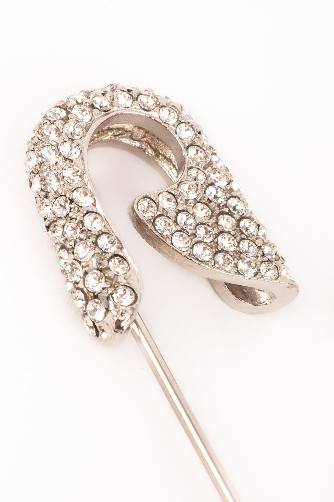 Dior Broche de sécurité avec strasss Swarovski, années 1990 Pour femmes en vente