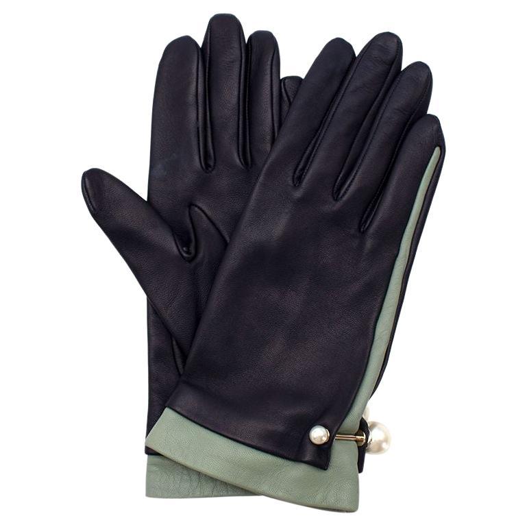 Schwarz Neu Handschuhe Fuller Black Gloves 7.5 Leder Beck Söndergaard 