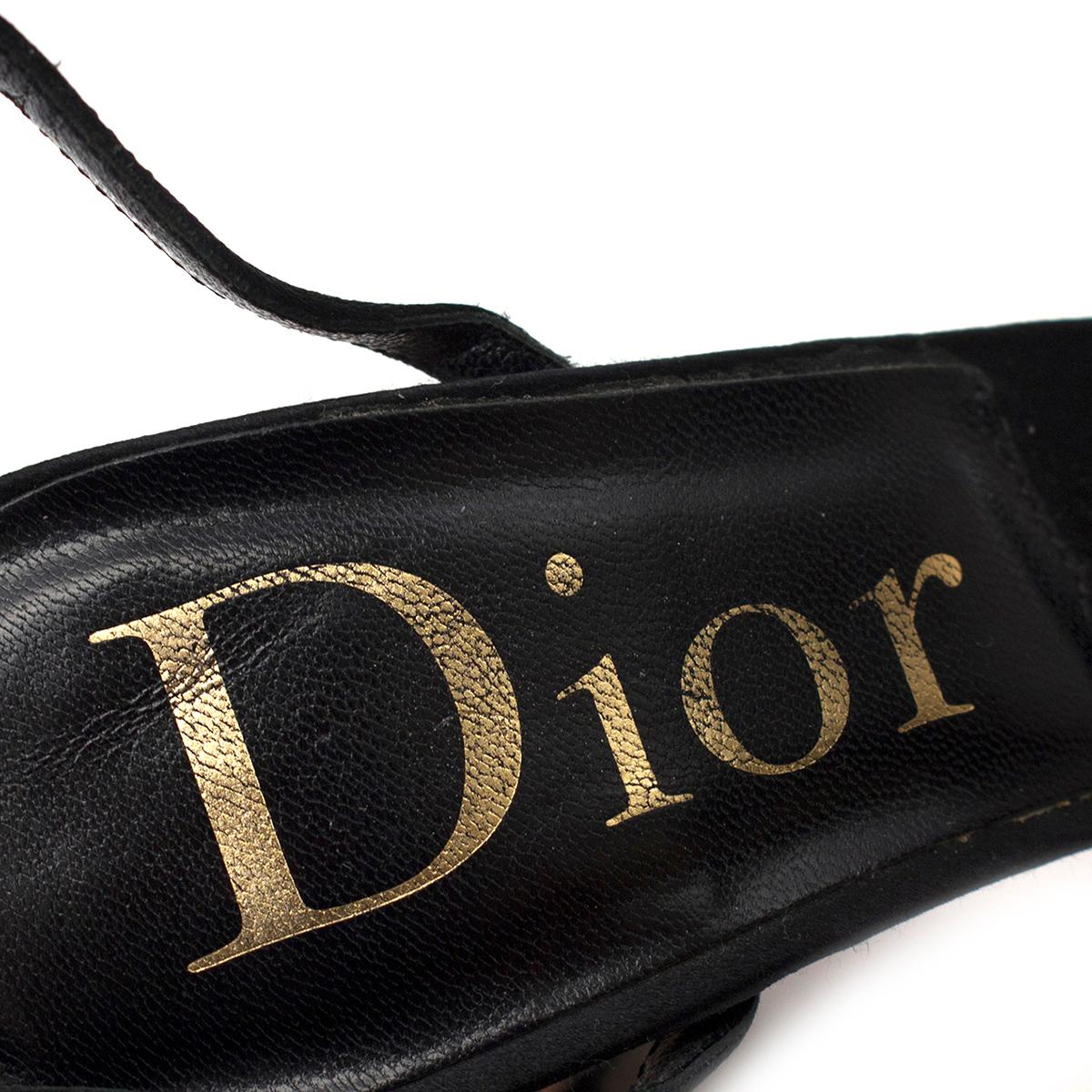 Dior sculpted perfume bottle heel satin sandals	SIZE 36 1