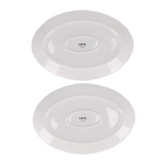 Dior Satz von zwei Toile de Jouy Limoges Porzellantellern