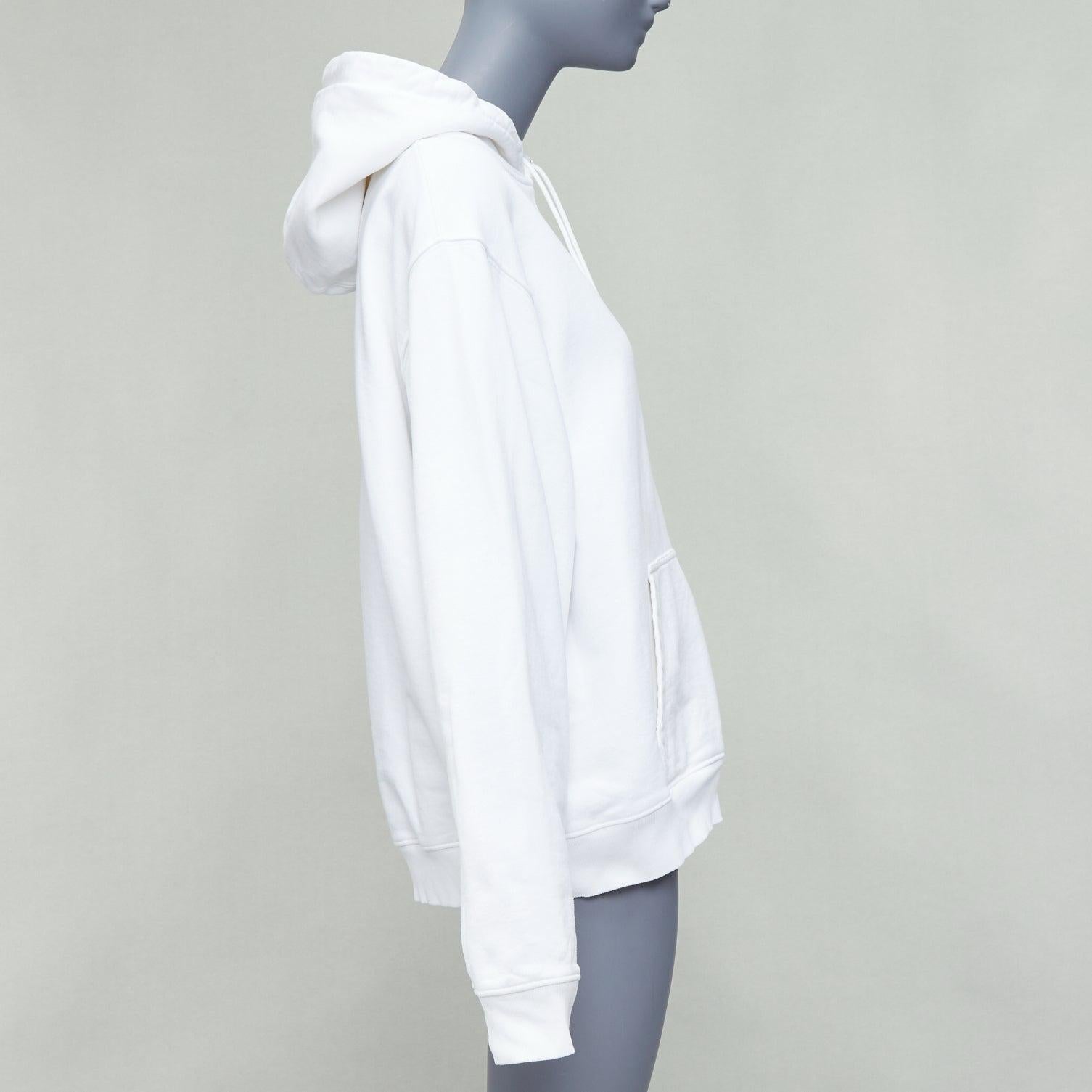 DIOR Shawn Stussy logo bee embroidery cotton hoodie XXL In Good Condition For Sale In Hong Kong, NT
