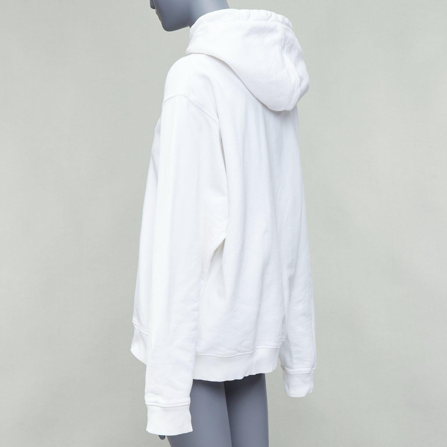 DIOR Shawn Stussy logo bee embroidery cotton hoodie XXL For Sale 1