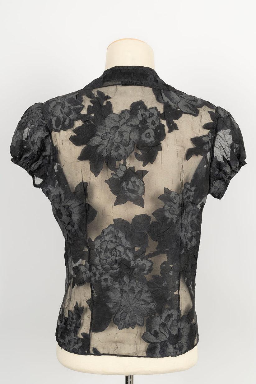 Dior Sheer Organza Top In Excellent Condition In SAINT-OUEN-SUR-SEINE, FR