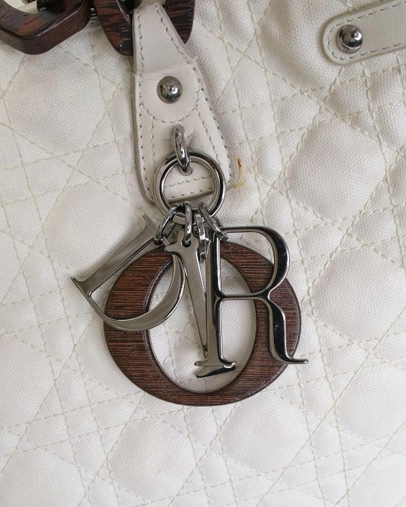 Dior Shopper Lady Cannage White 5