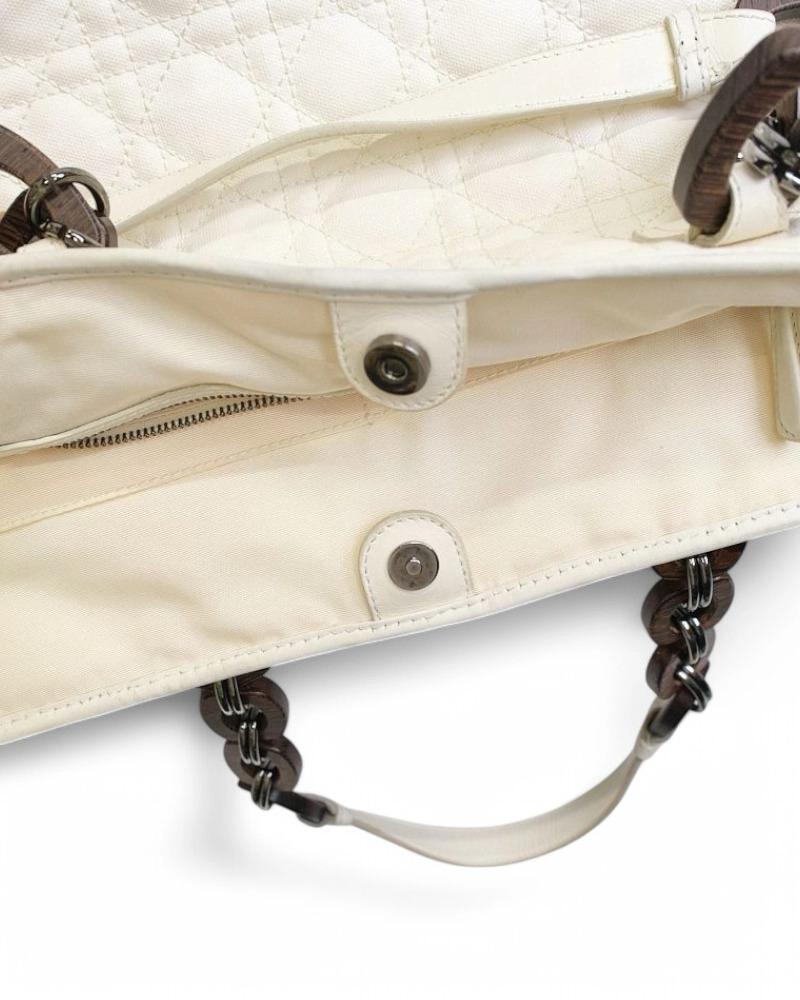 Dior Shopper Lady Cannage White 7