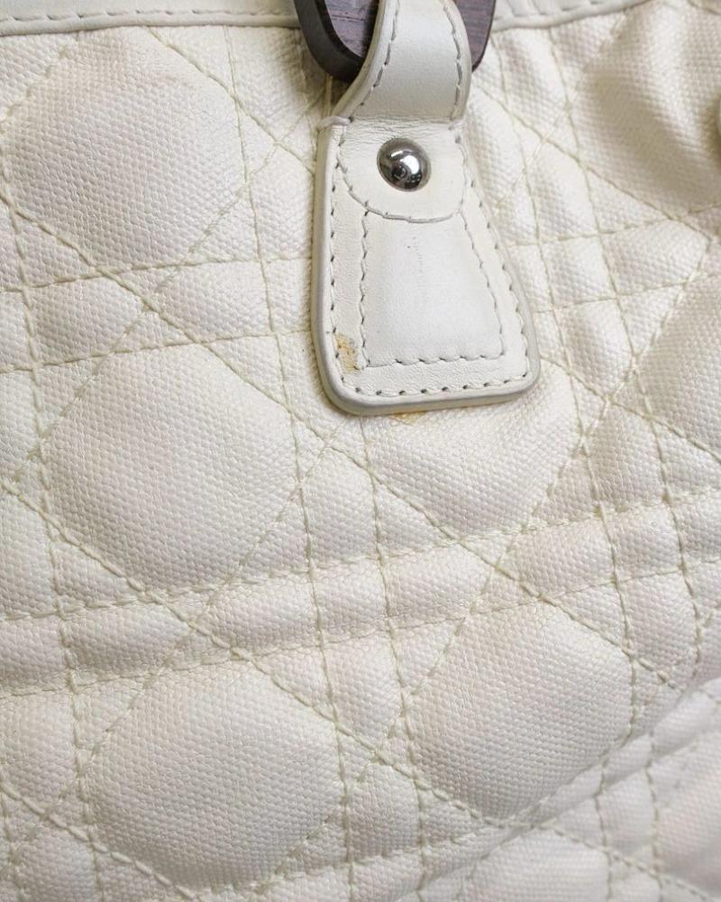 Dior Shopper Lady Cannage White 11