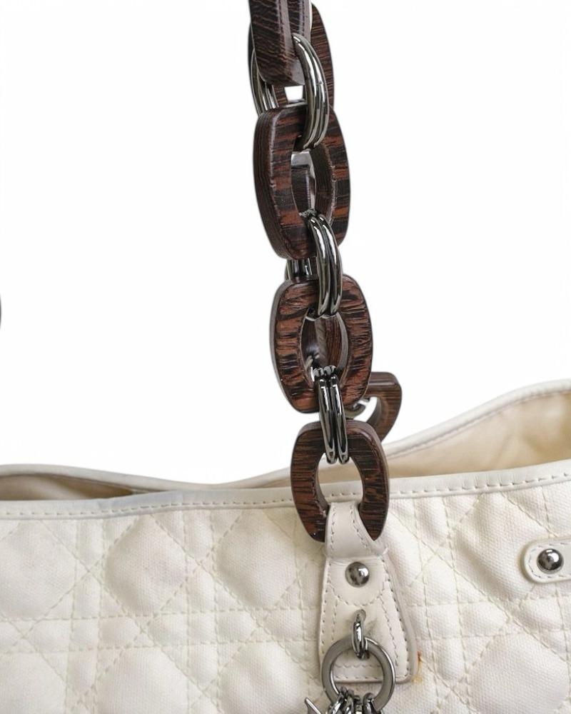 Dior Shopper Lady Cannage White 12
