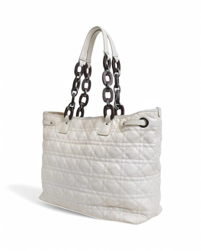 Dior Shopper Lady Cannage White 1
