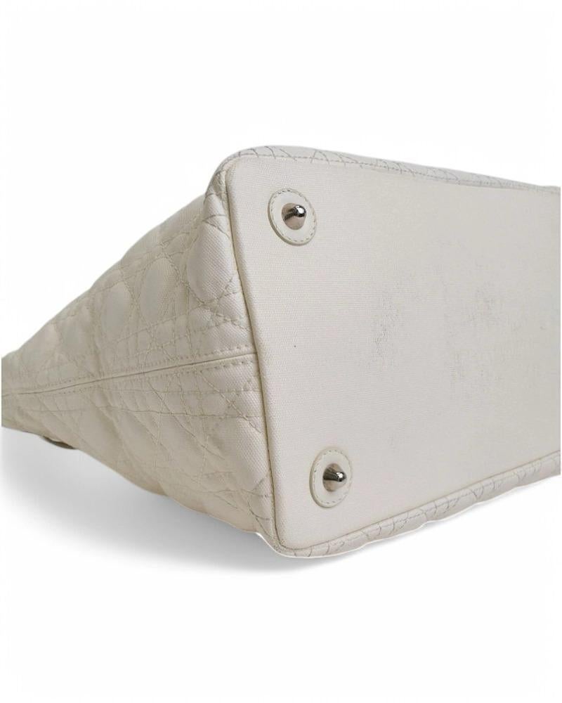 Dior Shopper Lady Cannage White 3