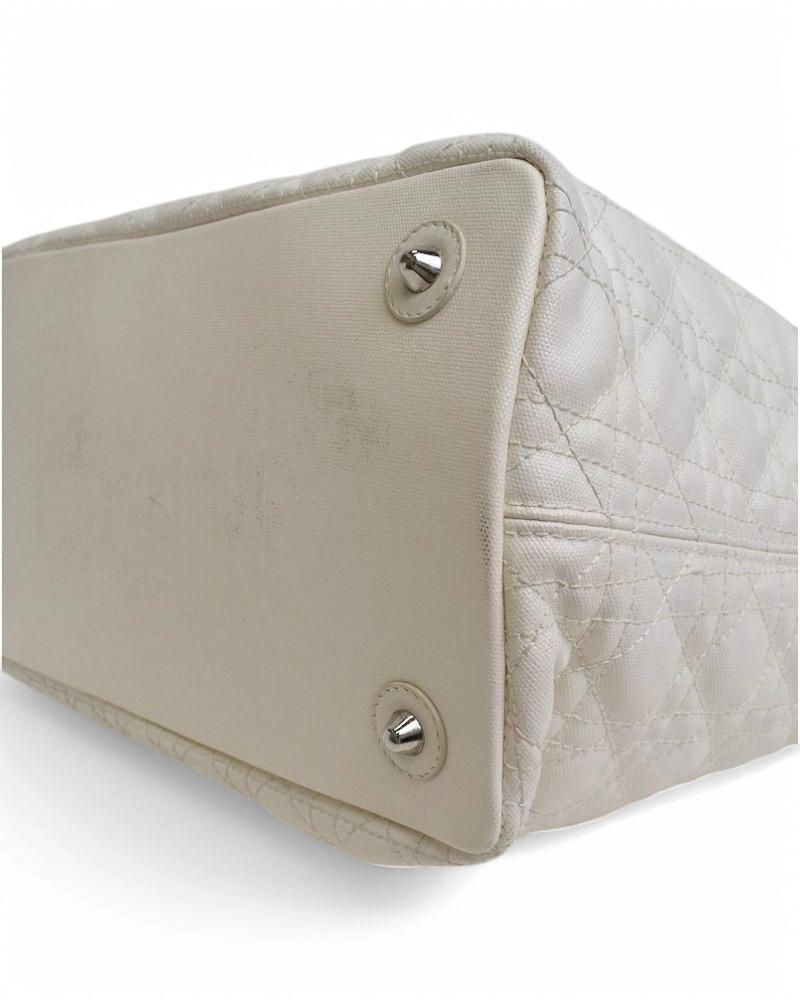 Dior Shopper Lady Cannage White 4