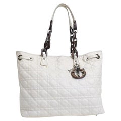 Dior Shopper Lady Cannage White