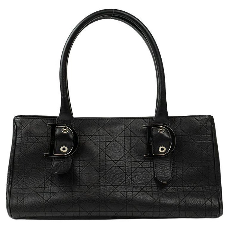 DIOR Shoulder bag in Black Leather For Sale at 1stDibs