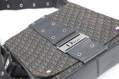 Dior shoulder bag in leather and canvas
