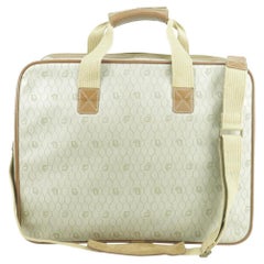 Vintage Dior Signature Oblique Monogram Trotter 2way Suitcase with Strap 16dk0102 Beige 