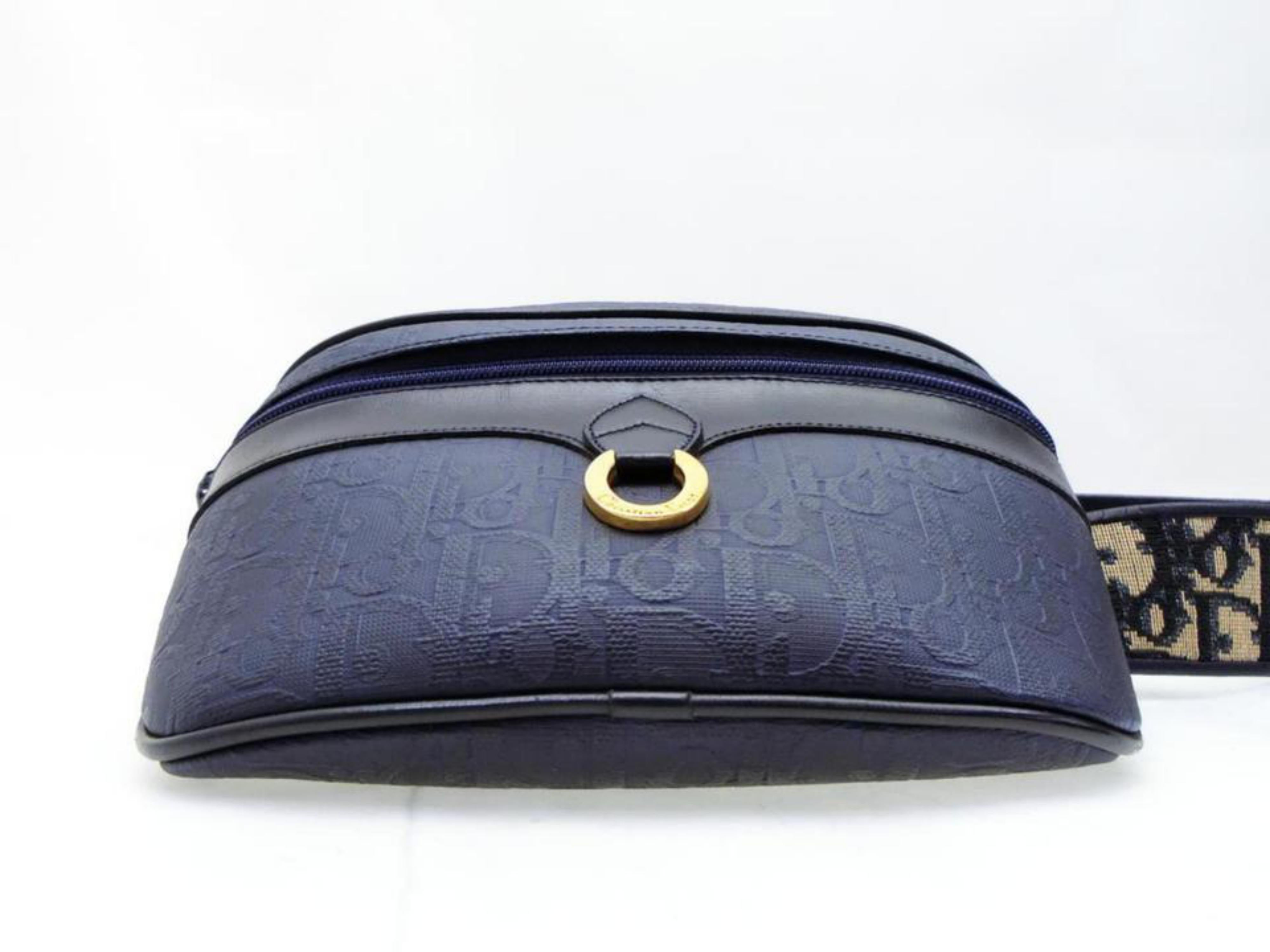 Women's Dior Signature Oblique Monogram Trotter Belt Fanny Pack 229734 Cross Body Bag