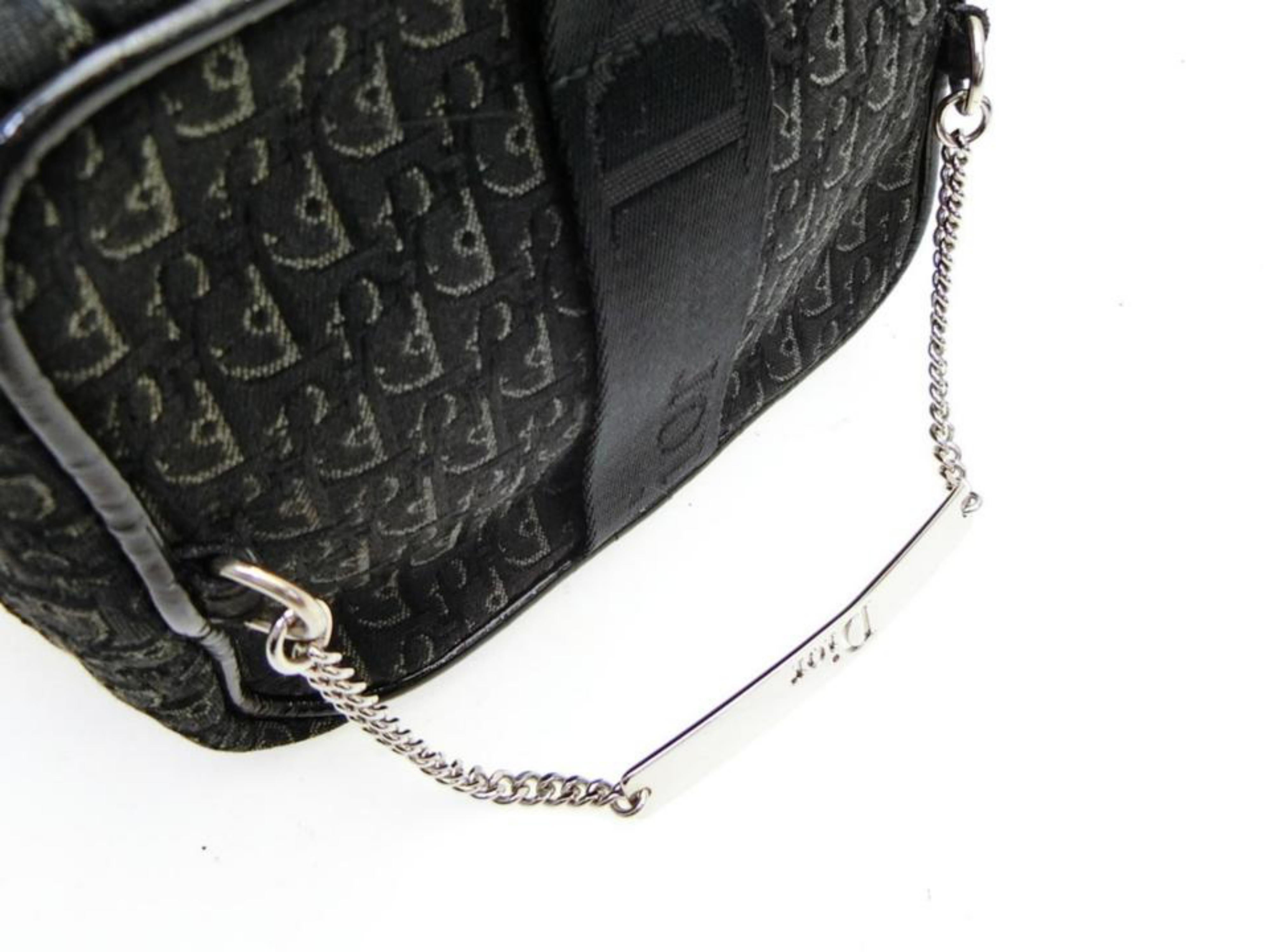 Dior Signature Oblique Monogram Trotter Vanity Chain Case 232569 Cosmetic Bag For Sale 2
