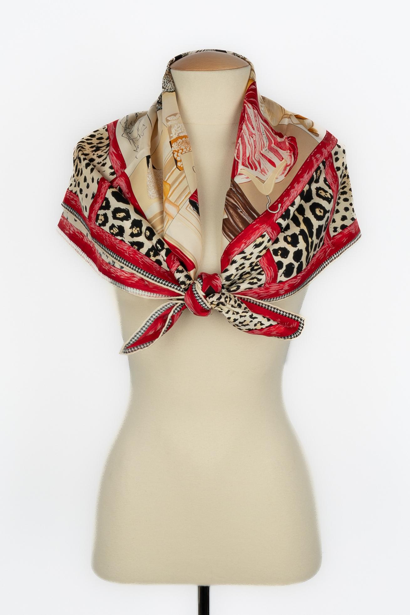Foulard de seda Dior en venta 3