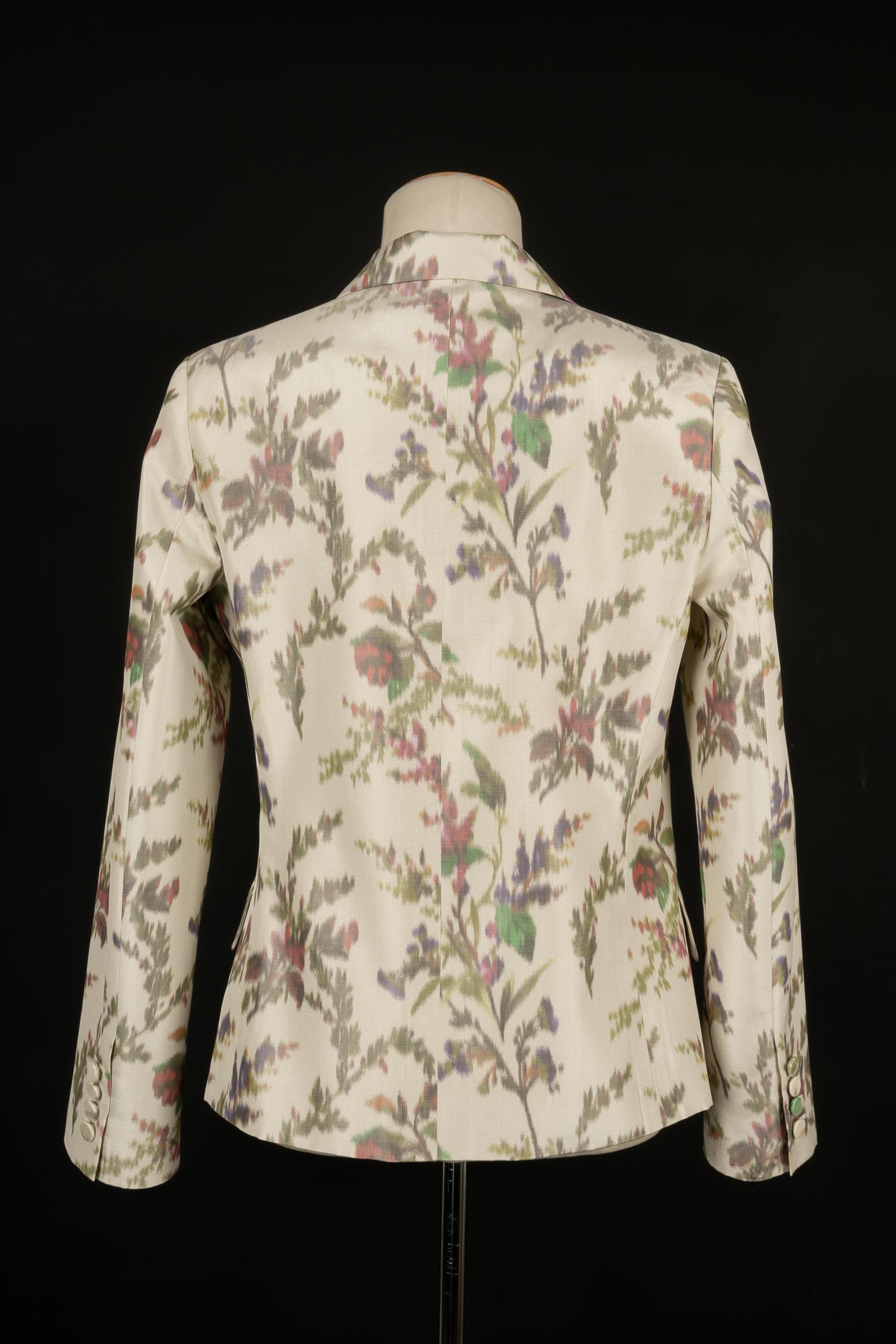 Dior silk jacket In Excellent Condition For Sale In SAINT-OUEN-SUR-SEINE, FR